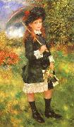 Pierre Renoir Young Girl with a Parasol China oil painting reproduction